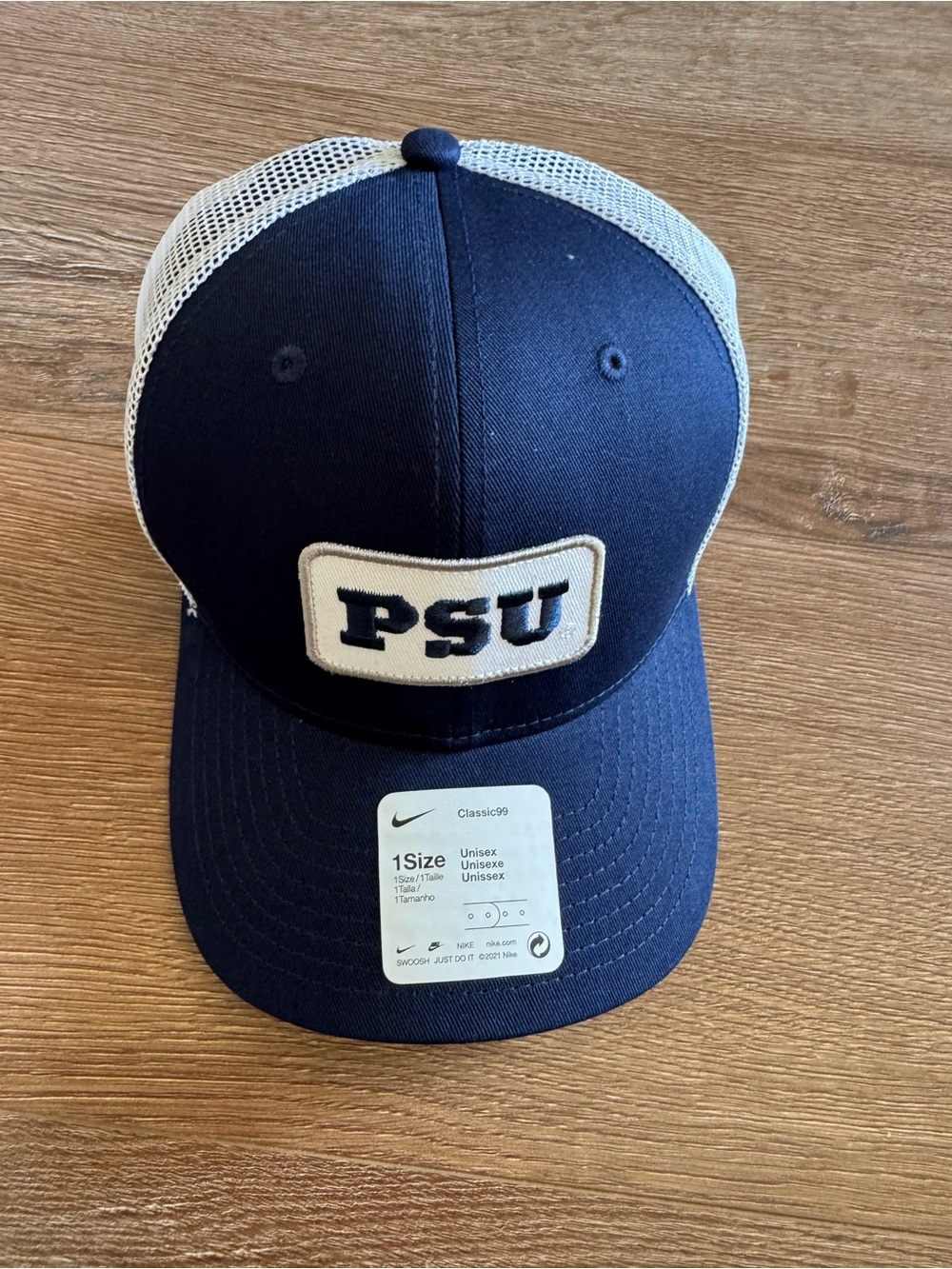 Navy/White Nike Classic99 Penn State Trucker Hat
